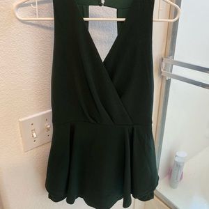 Dark green romper